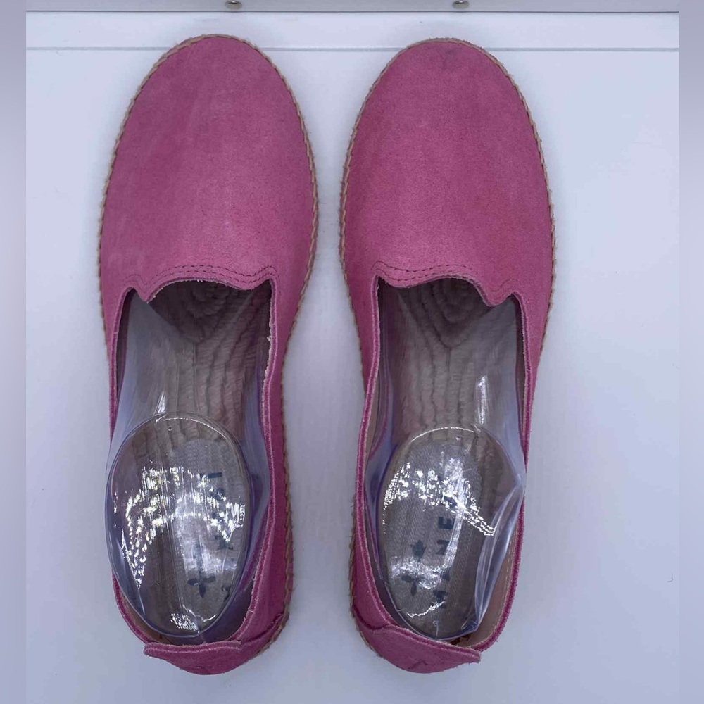 MANEBI Hamptons Suede Espadrilles Pink Jute Sole Women’s Shoes Size 42 (US 12) - Picture 3 of 9